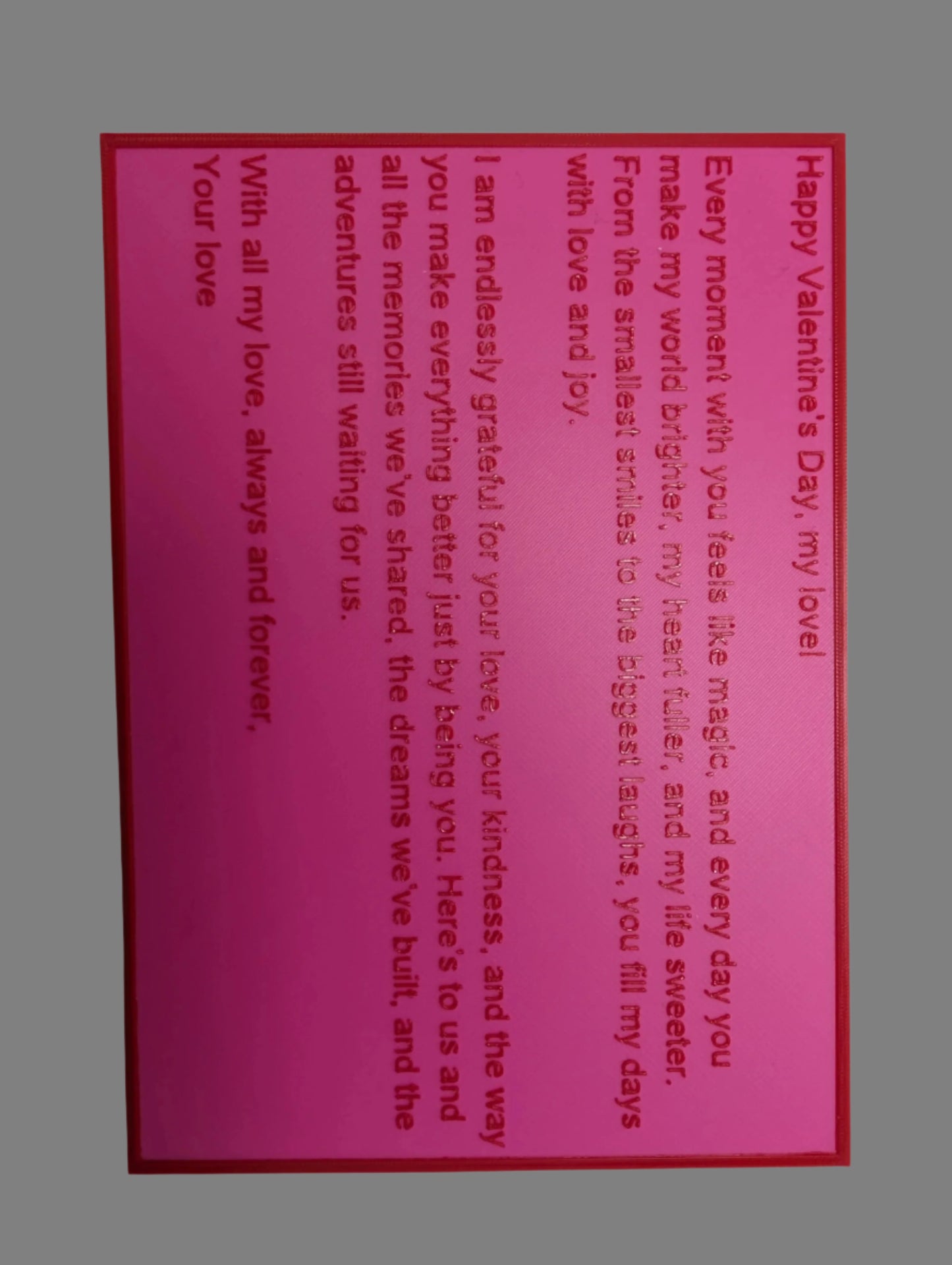 Unique Valentine's Day Card